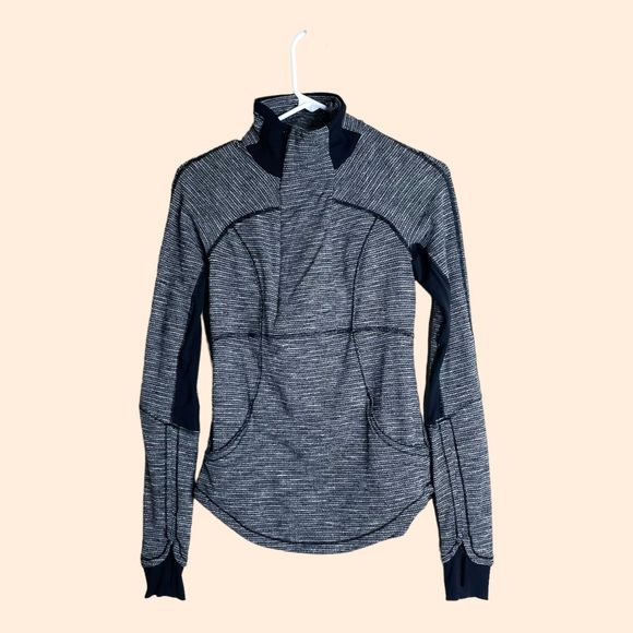 Lululemon Base Runner 1/2 Zip Black - Picture 1 of 7